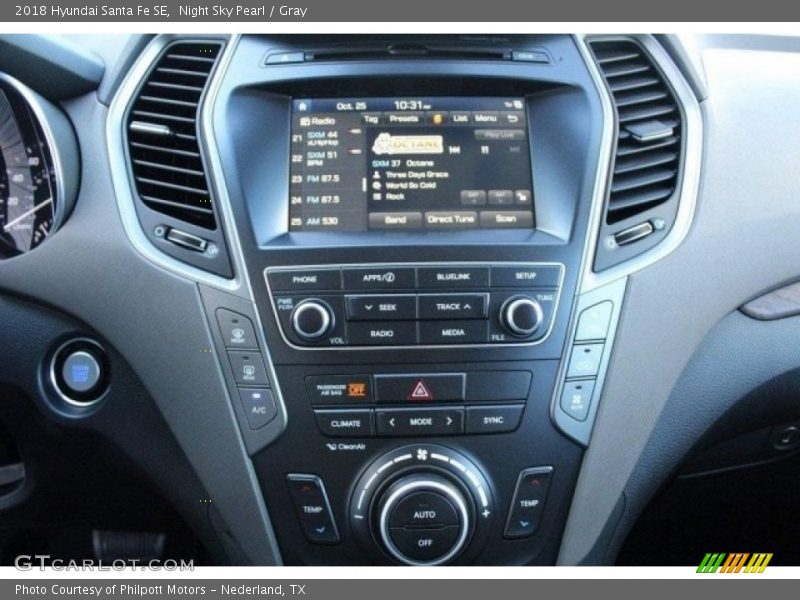 Night Sky Pearl / Gray 2018 Hyundai Santa Fe SE
