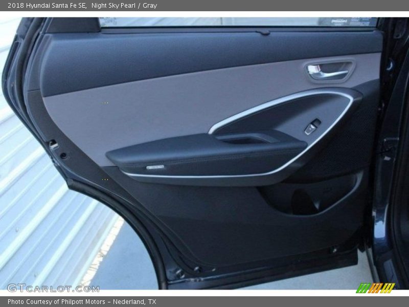 Night Sky Pearl / Gray 2018 Hyundai Santa Fe SE