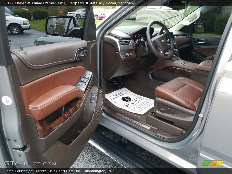 Pepperdust Metallic / Cocoa/Mahogany 2017 Chevrolet Tahoe Premier 4WD