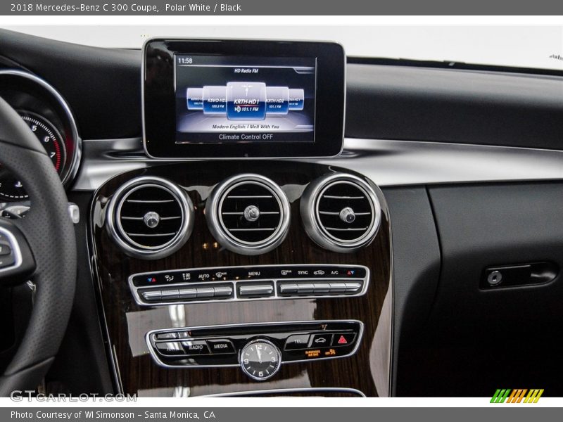 Polar White / Black 2018 Mercedes-Benz C 300 Coupe