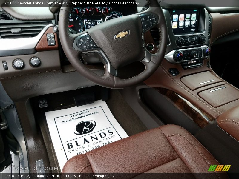 Pepperdust Metallic / Cocoa/Mahogany 2017 Chevrolet Tahoe Premier 4WD