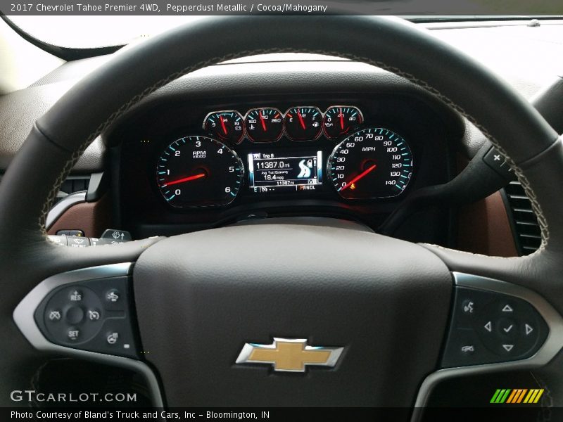 Pepperdust Metallic / Cocoa/Mahogany 2017 Chevrolet Tahoe Premier 4WD