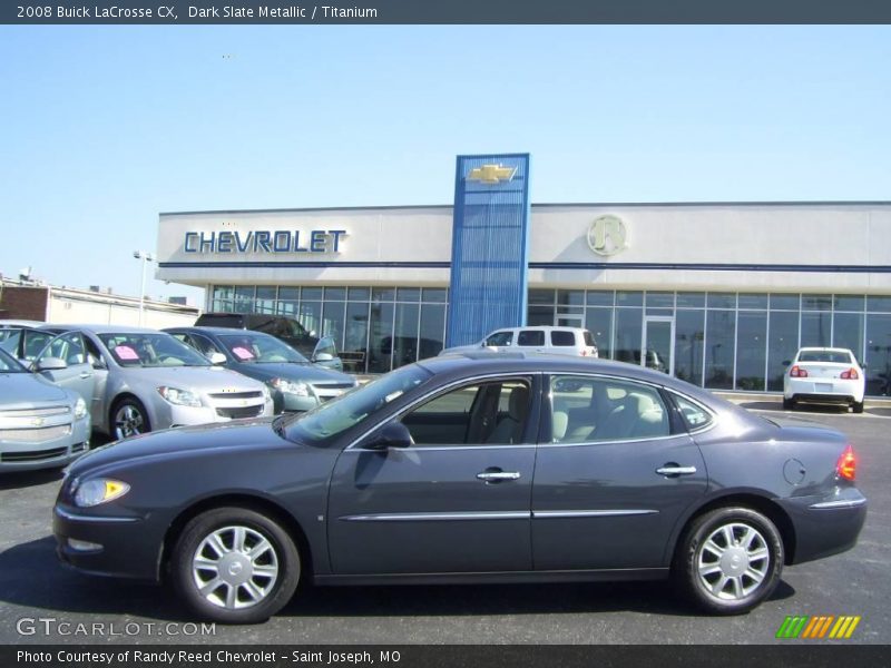 Dark Slate Metallic / Titanium 2008 Buick LaCrosse CX