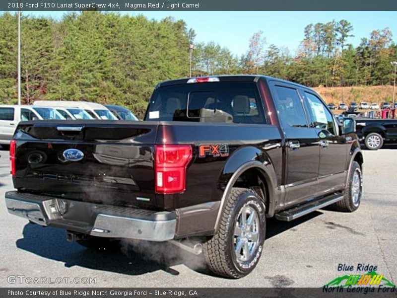 Magma Red / Light Camel 2018 Ford F150 Lariat SuperCrew 4x4