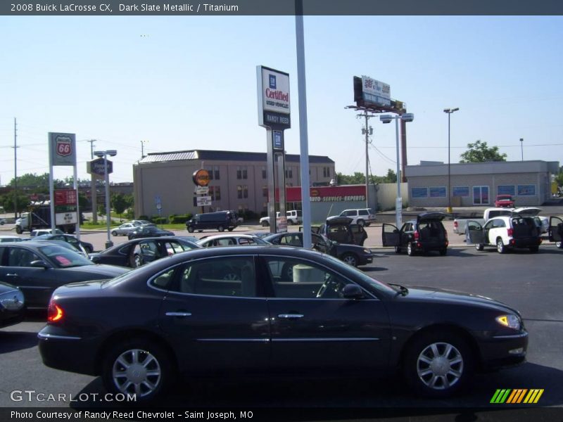 Dark Slate Metallic / Titanium 2008 Buick LaCrosse CX