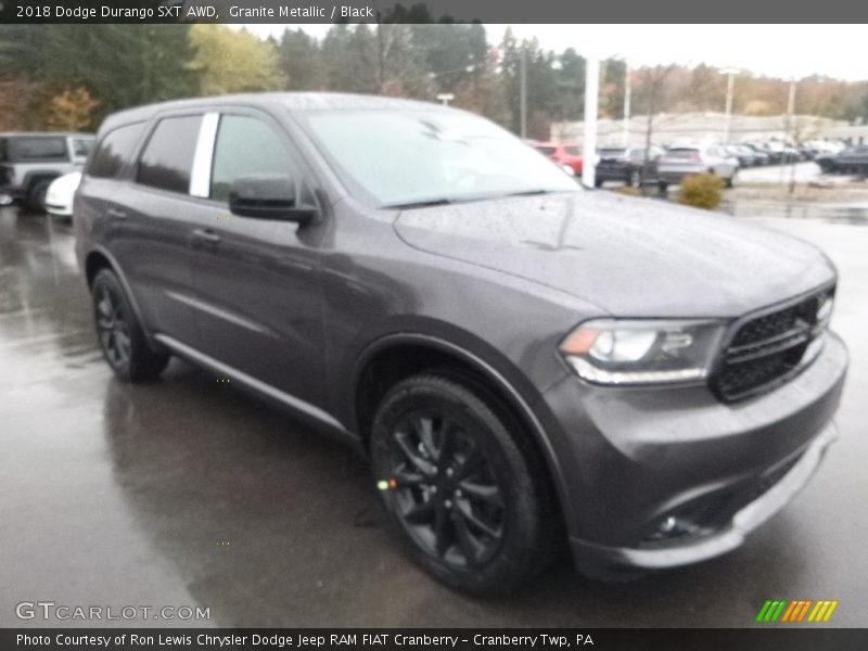 Granite Metallic / Black 2018 Dodge Durango SXT AWD