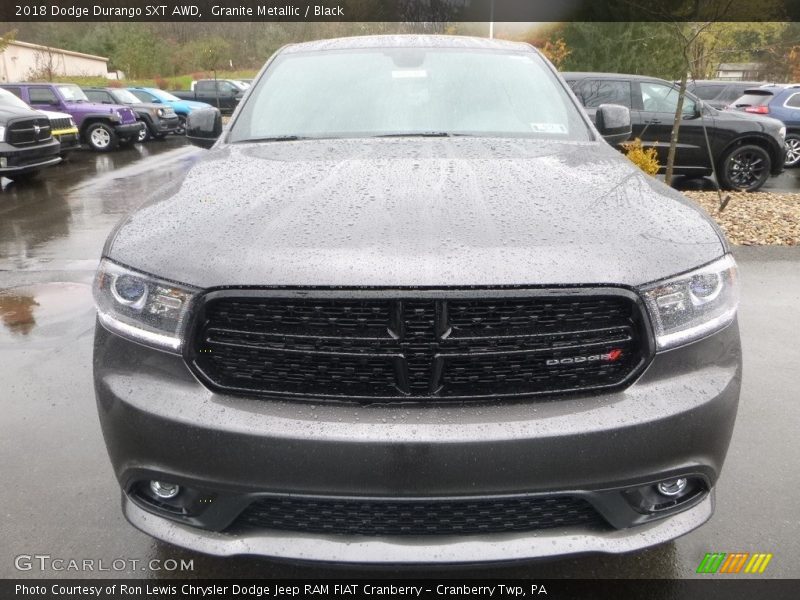 Granite Metallic / Black 2018 Dodge Durango SXT AWD