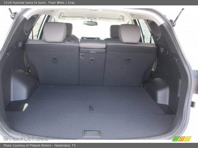 Pearl White / Gray 2018 Hyundai Santa Fe Sport