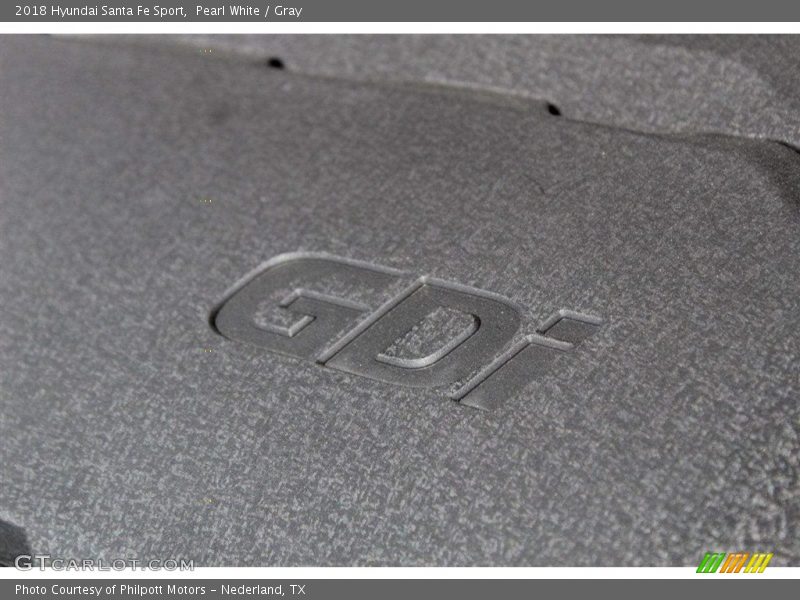 Pearl White / Gray 2018 Hyundai Santa Fe Sport