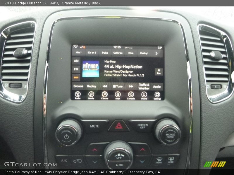 Granite Metallic / Black 2018 Dodge Durango SXT AWD