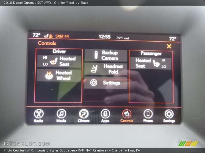Granite Metallic / Black 2018 Dodge Durango SXT AWD