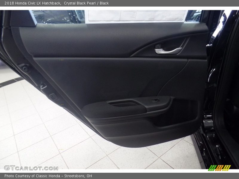Crystal Black Pearl / Black 2018 Honda Civic LX Hatchback