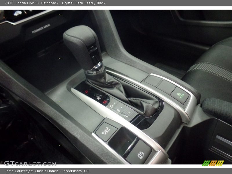 Crystal Black Pearl / Black 2018 Honda Civic LX Hatchback