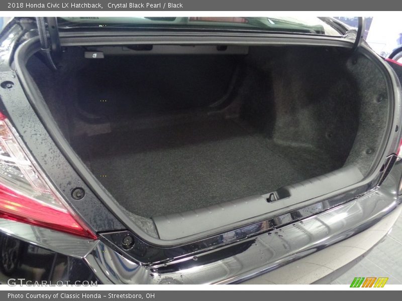 Crystal Black Pearl / Black 2018 Honda Civic LX Hatchback