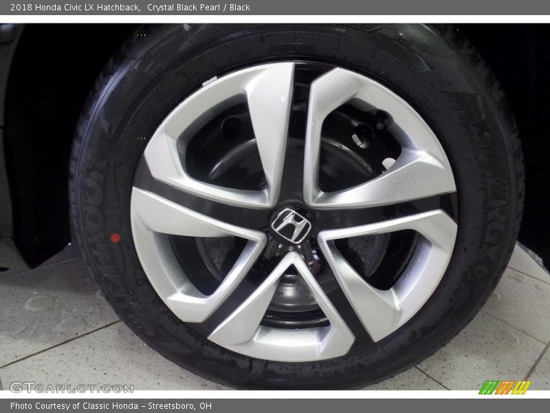 Crystal Black Pearl / Black 2018 Honda Civic LX Hatchback