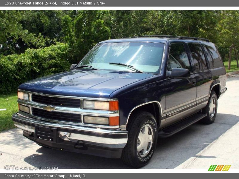 Indigo Blue Metallic / Gray 1998 Chevrolet Tahoe LS 4x4