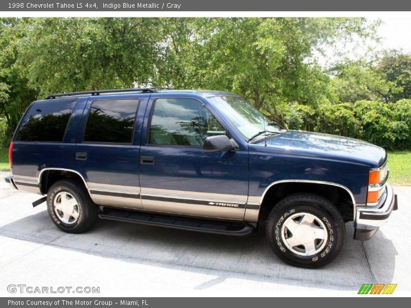 Indigo Blue Metallic / Gray 1998 Chevrolet Tahoe LS 4x4