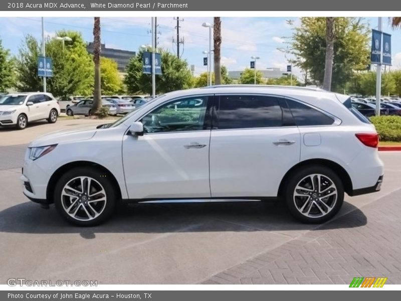 White Diamond Pearl / Parchment 2018 Acura MDX Advance