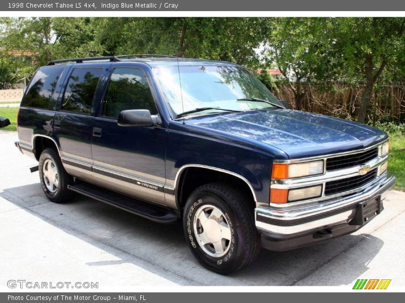 Indigo Blue Metallic / Gray 1998 Chevrolet Tahoe LS 4x4