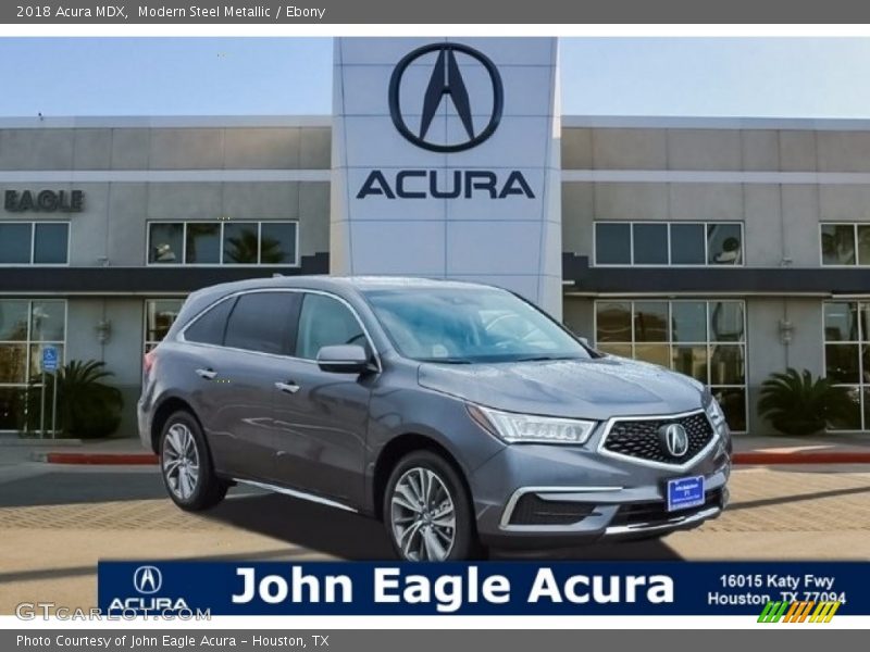 Modern Steel Metallic / Ebony 2018 Acura MDX