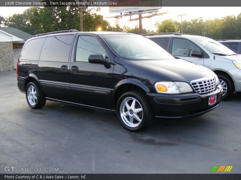 Dark Sapphire Metallic / Medium Grey 1998 Chevrolet Venture