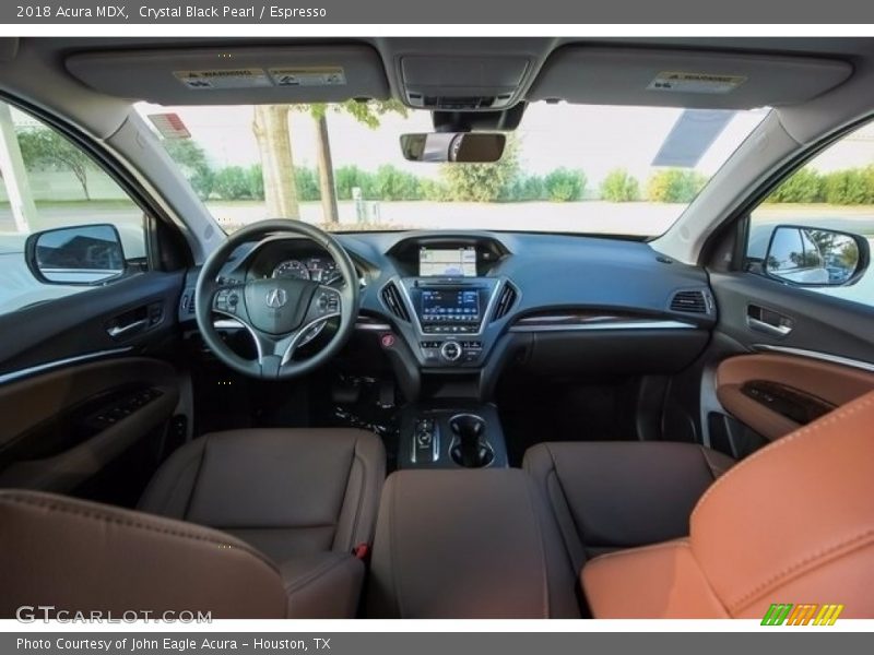Crystal Black Pearl / Espresso 2018 Acura MDX