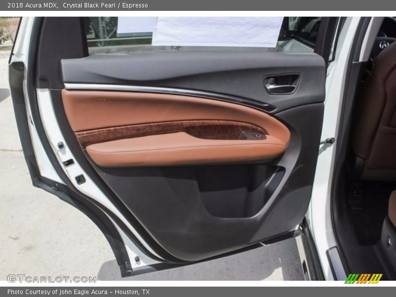 Crystal Black Pearl / Espresso 2018 Acura MDX