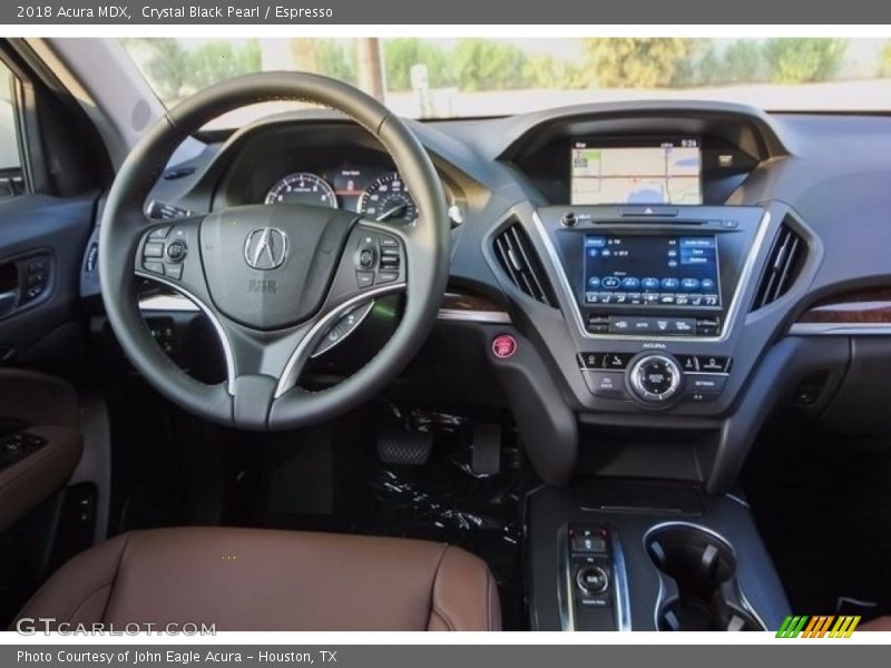 Crystal Black Pearl / Espresso 2018 Acura MDX