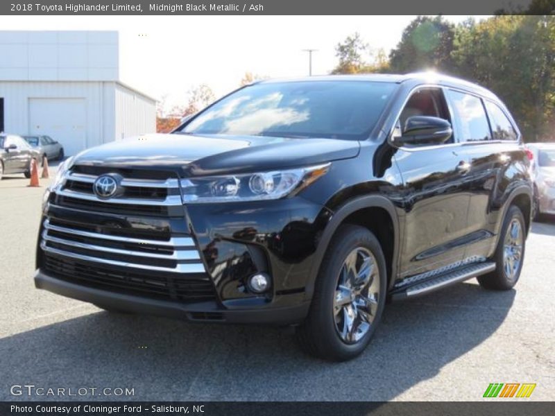 Midnight Black Metallic / Ash 2018 Toyota Highlander Limited