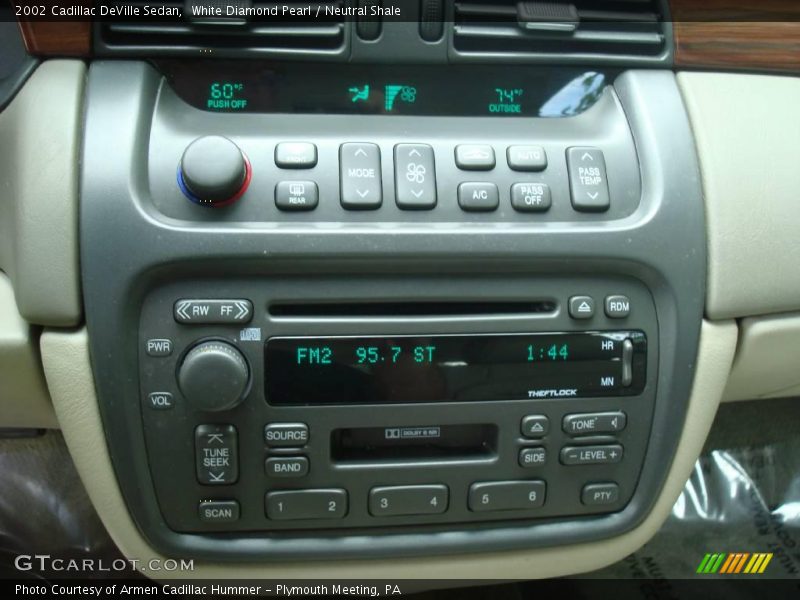 White Diamond Pearl / Neutral Shale 2002 Cadillac DeVille Sedan