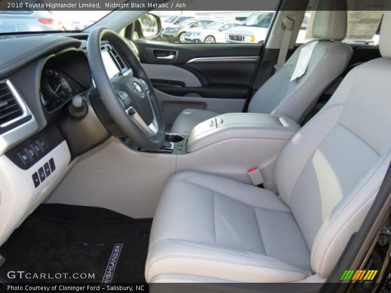 Midnight Black Metallic / Ash 2018 Toyota Highlander Limited