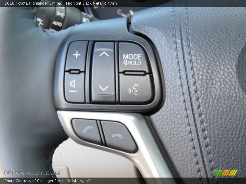Midnight Black Metallic / Ash 2018 Toyota Highlander Limited