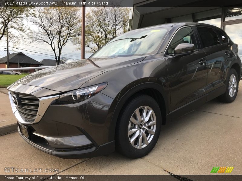 Titanium Flash Mica / Sand 2017 Mazda CX-9 Sport AWD