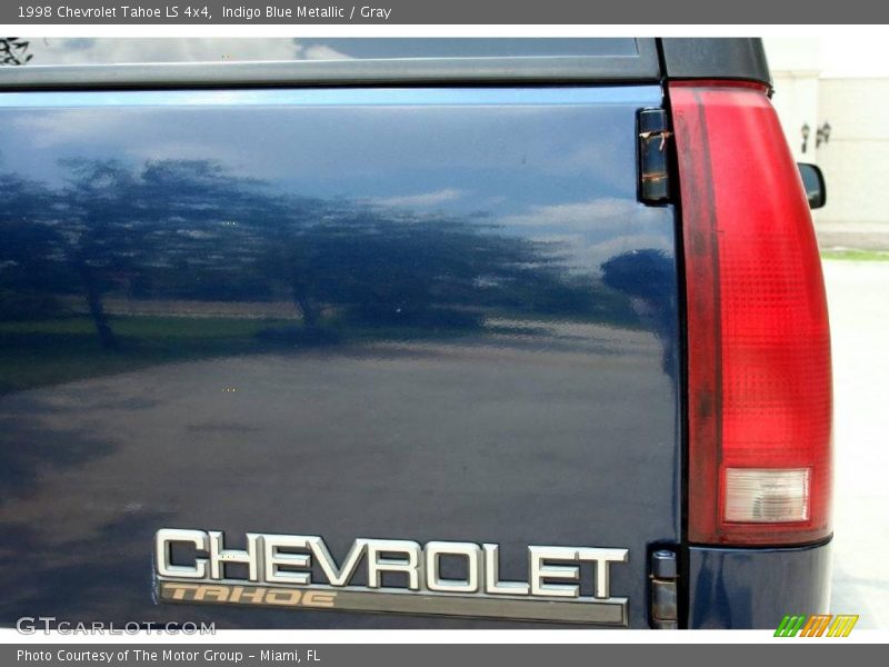 Indigo Blue Metallic / Gray 1998 Chevrolet Tahoe LS 4x4