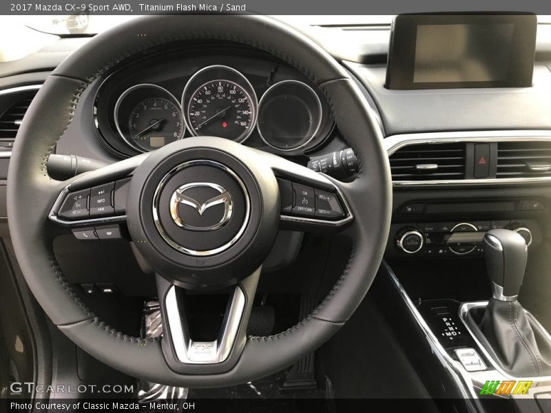 Titanium Flash Mica / Sand 2017 Mazda CX-9 Sport AWD