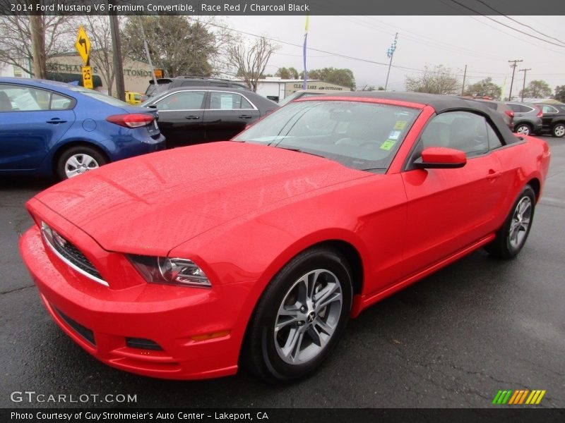 Race Red / Charcoal Black 2014 Ford Mustang V6 Premium Convertible