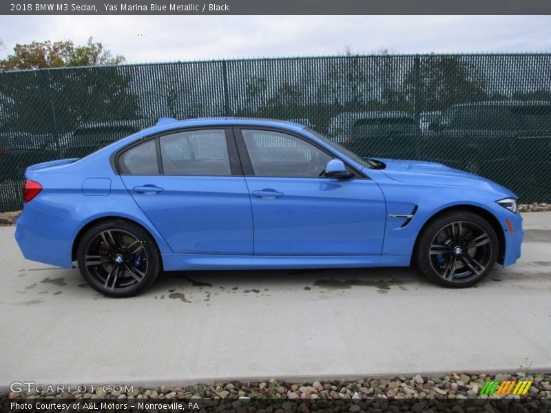 Yas Marina Blue Metallic / Black 2018 BMW M3 Sedan
