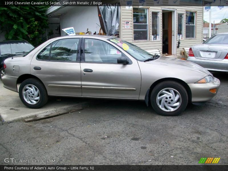 Sandrift Metallic / Beige 1996 Chevrolet Cavalier LS Sedan