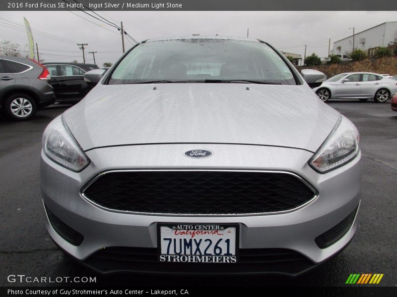 Ingot Silver / Medium Light Stone 2016 Ford Focus SE Hatch