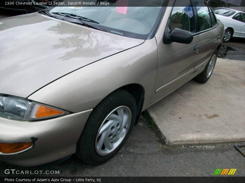 Sandrift Metallic / Beige 1996 Chevrolet Cavalier LS Sedan