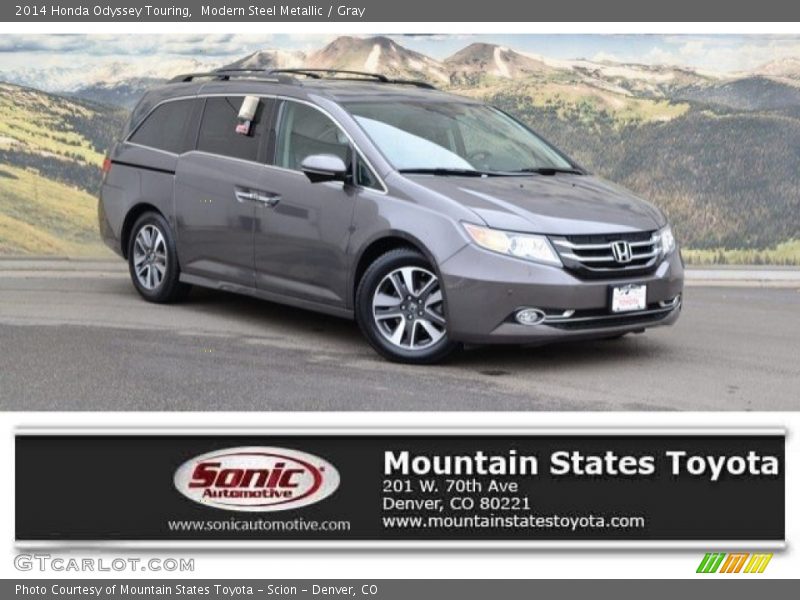 Modern Steel Metallic / Gray 2014 Honda Odyssey Touring