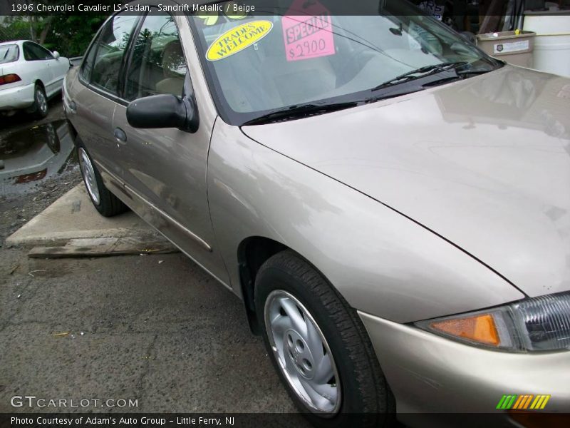 Sandrift Metallic / Beige 1996 Chevrolet Cavalier LS Sedan