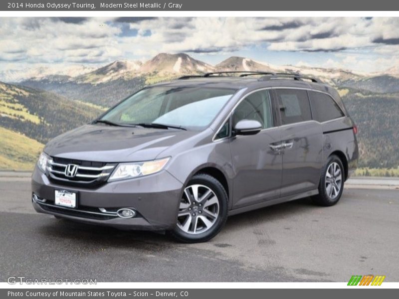 Modern Steel Metallic / Gray 2014 Honda Odyssey Touring