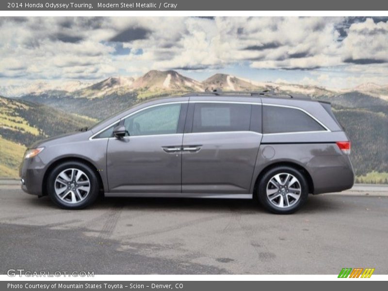 Modern Steel Metallic / Gray 2014 Honda Odyssey Touring