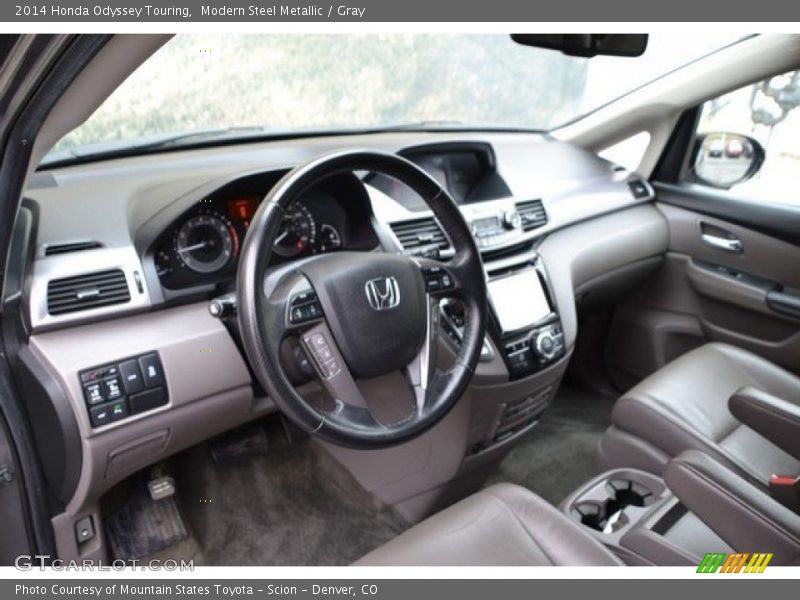 Modern Steel Metallic / Gray 2014 Honda Odyssey Touring