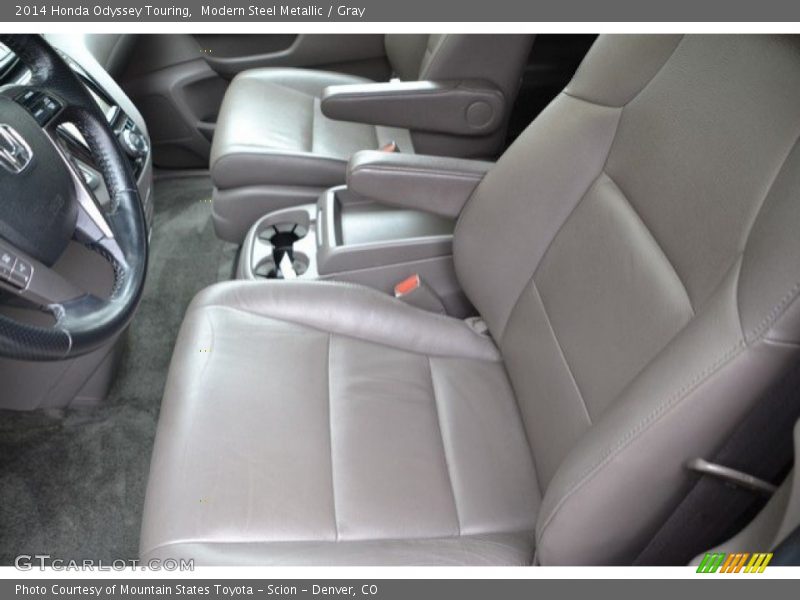 Modern Steel Metallic / Gray 2014 Honda Odyssey Touring