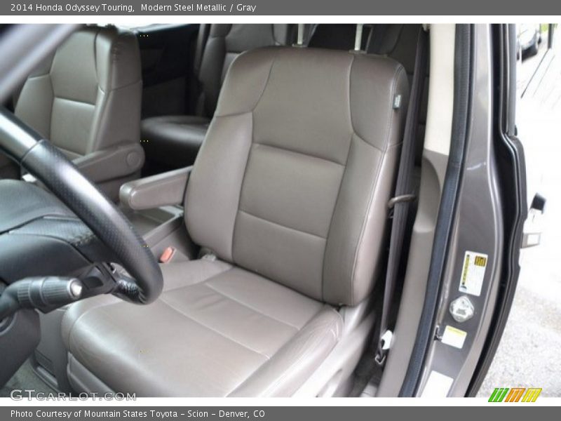 Modern Steel Metallic / Gray 2014 Honda Odyssey Touring