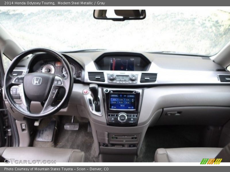 Modern Steel Metallic / Gray 2014 Honda Odyssey Touring