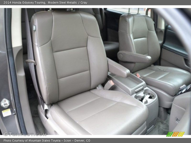 Modern Steel Metallic / Gray 2014 Honda Odyssey Touring