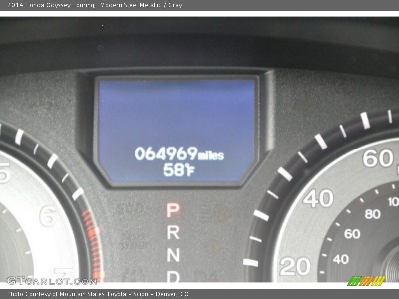 Modern Steel Metallic / Gray 2014 Honda Odyssey Touring
